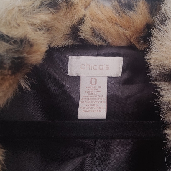 Chico's Fearless Cheetah Fatema Vest 0 - Picture 4 of 6